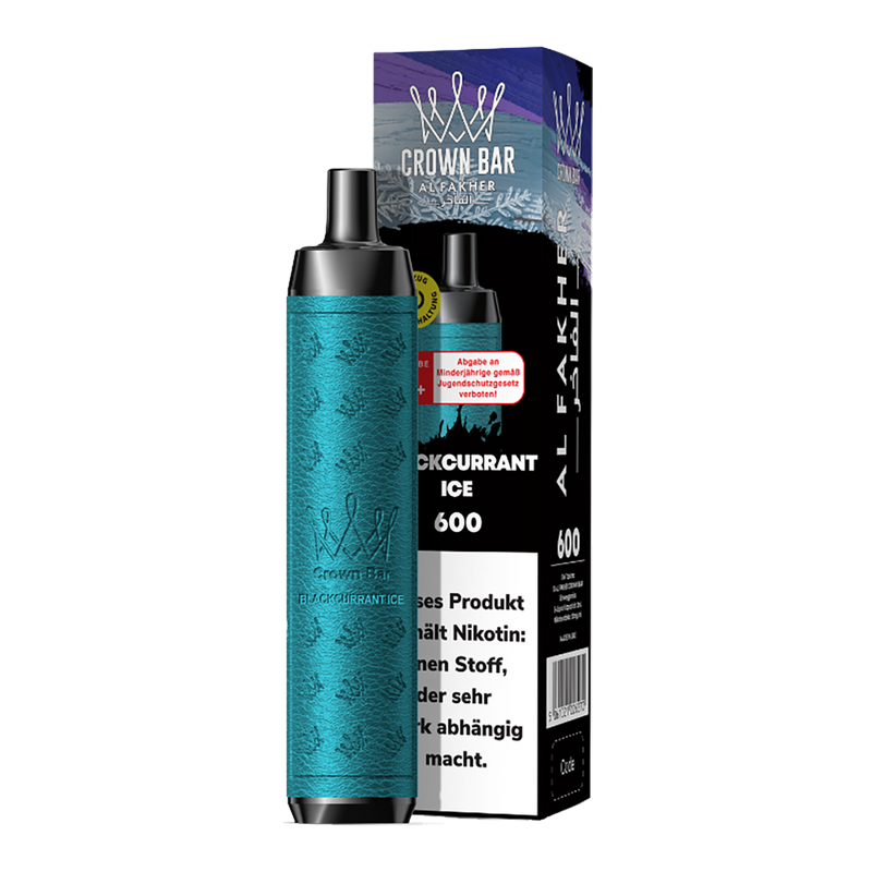 AL Fakher Crown Bar 15000 puffs Pro - Blackcurrant Ice - 5mg - VapeMaroc