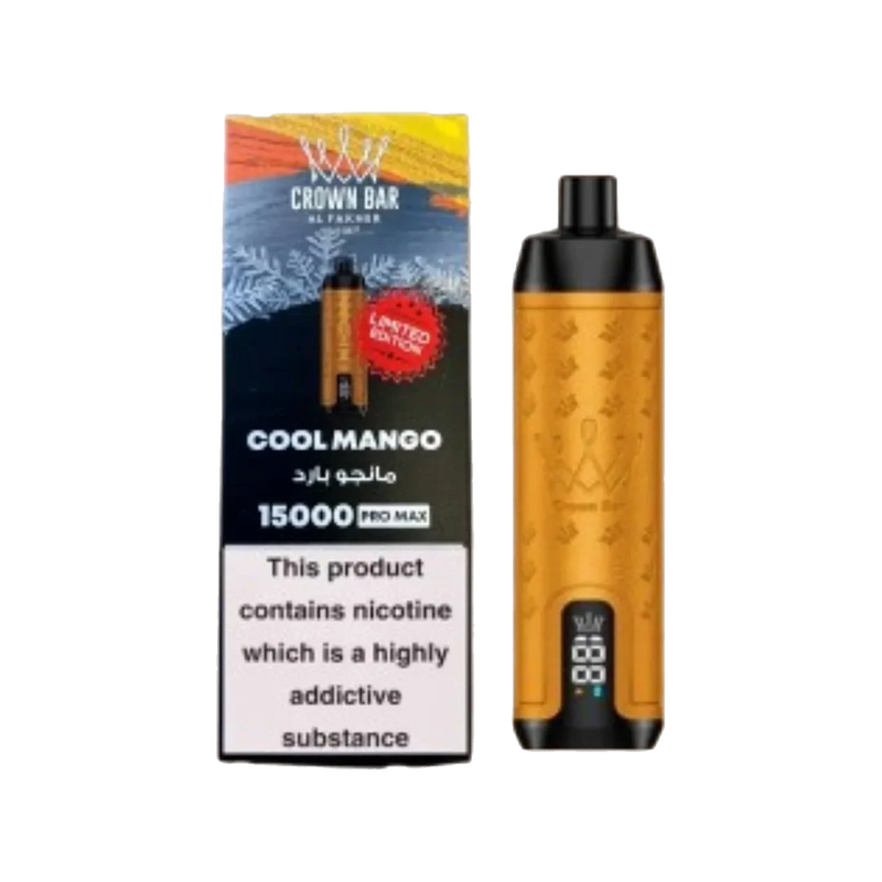AL Fakher Crown Bar 15000 puffs Pro Max - Cool Mango - 5mg - VapeMaroc