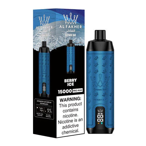 AL Fakher Crown Bar 15000 puffs - Berry Ice - 5mg - VapeMaroc