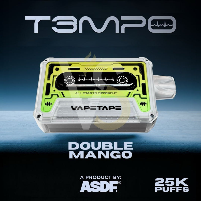ASDF Tempo - Double Mango - 25k Puffs 5% - VapeMaroc