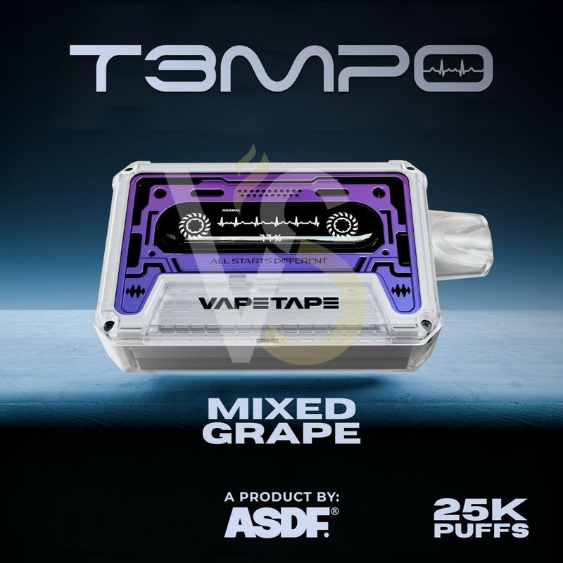 ASDF Tempo - Mixed Grape - 25k Puffs 5% - VapeMaroc