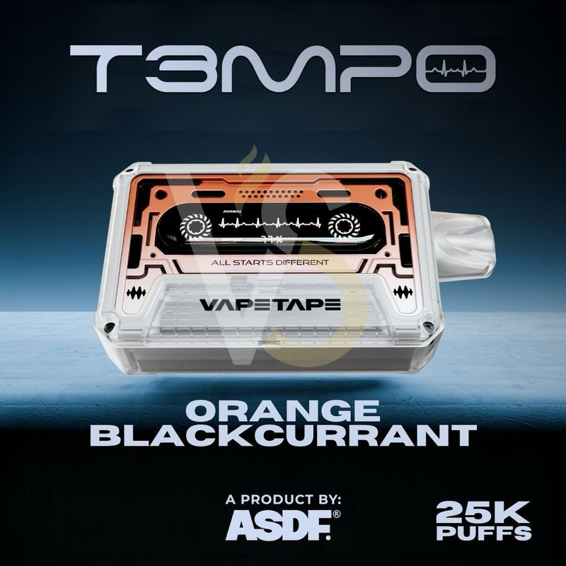 ASDF Tempo - Orange Blackcurrant - 25k Puffs 5% - VapeMaroc