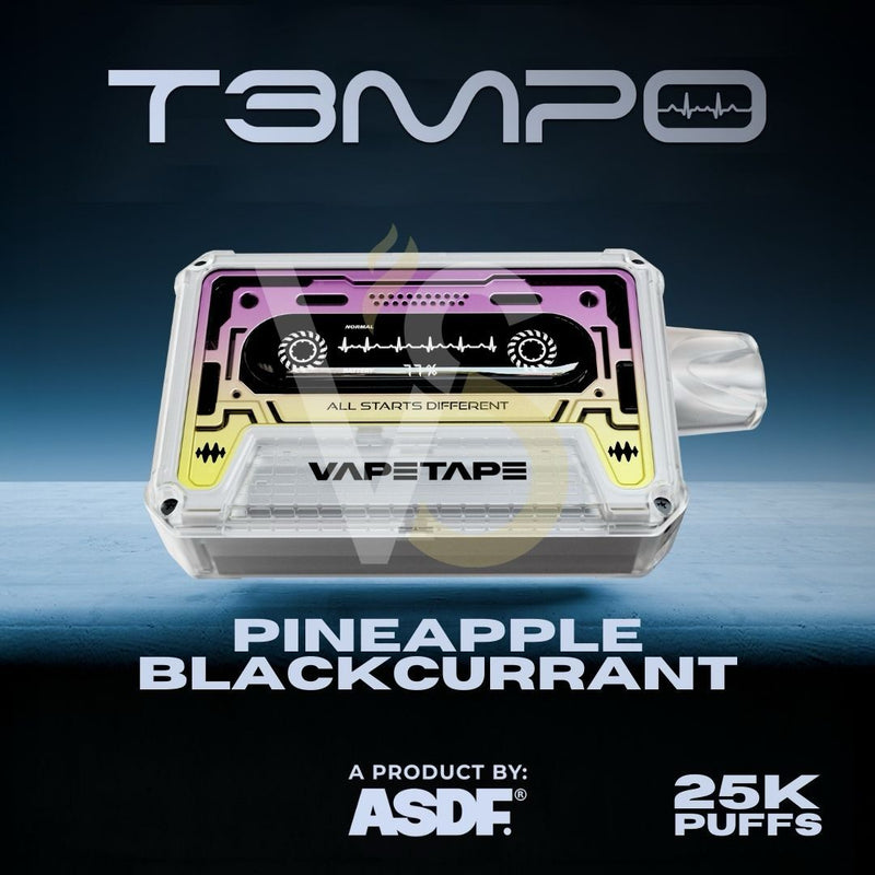 ASDF Tempo - Pineapple Blackcurrant - 25k Puffs 5% - VapeMaroc