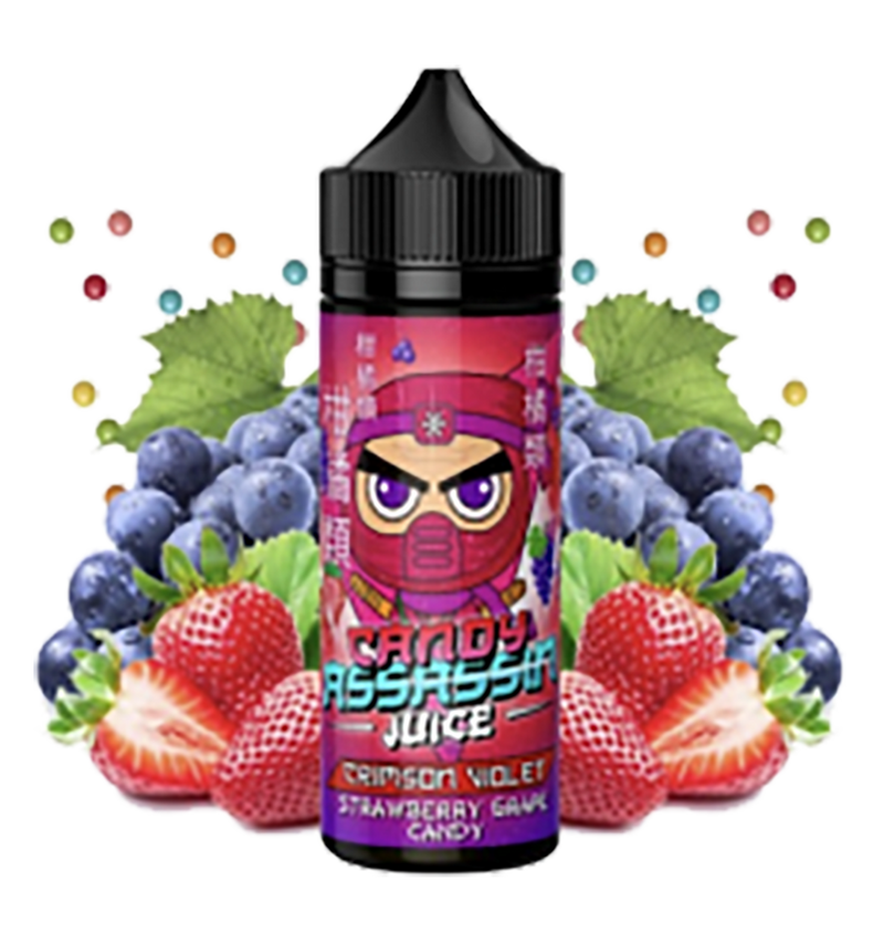 Candy Assassin Juice - Crimson Violet 120ml - VapeMaroc