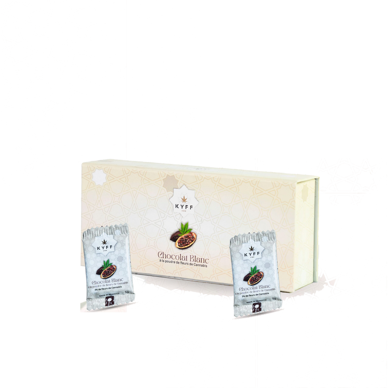 Chocolat blanc au CBD (1 pièce)