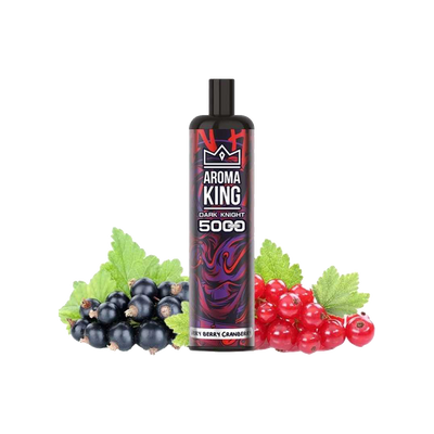 Dark Knight 5000 Puffs Very Berry Cranberry 0mg - Aroma King