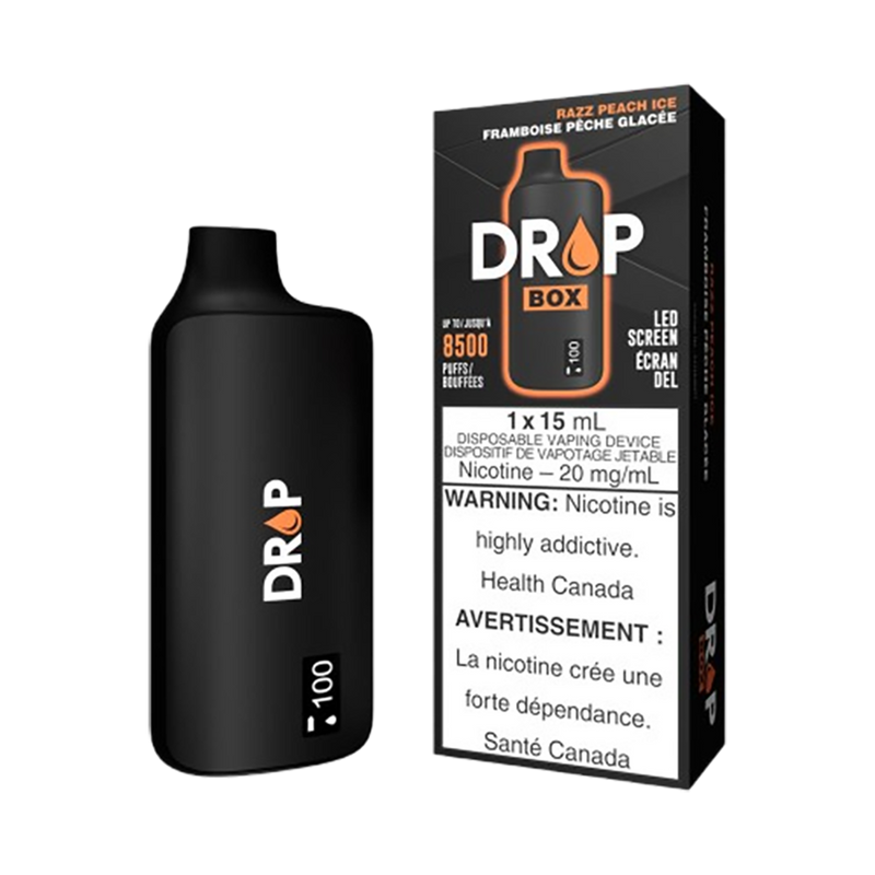 Drop Box 8500 - Razz Peach Ice 2% - By Stlth