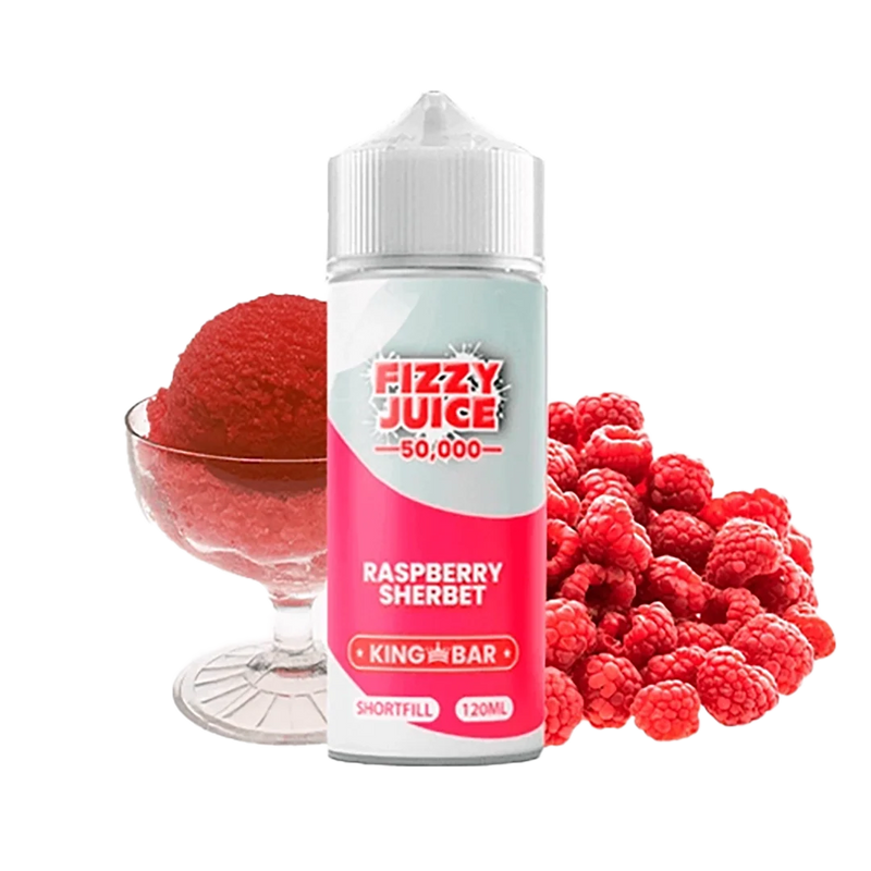 Fizzy Juice King Bar - Raspberry Sherbet - 120ml