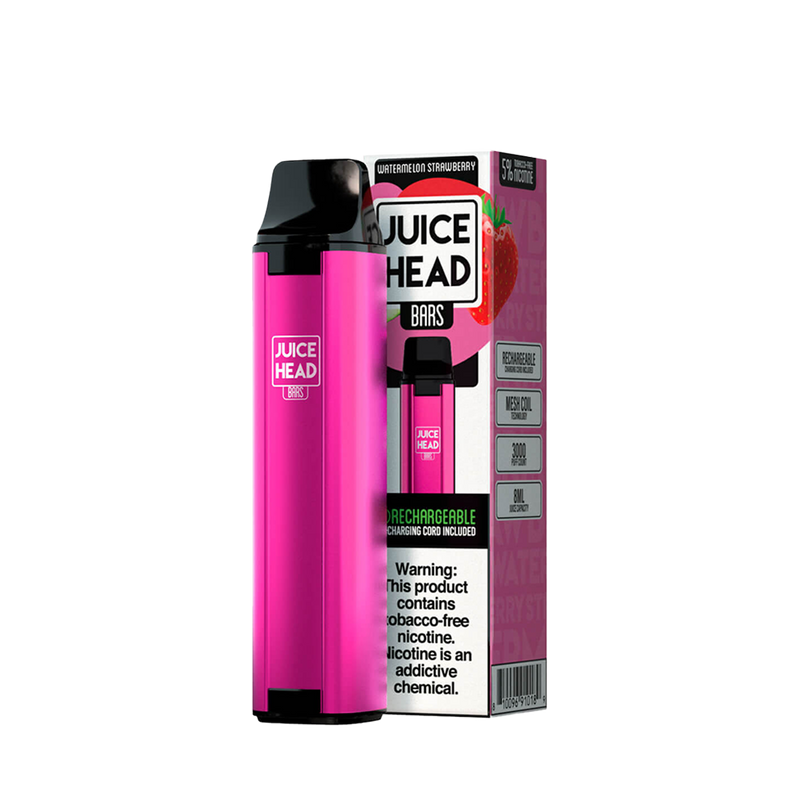 JUICE HEAD BARS 3000 Taffs Watermelon Strawberry Freeze E-Cigarette Jetable