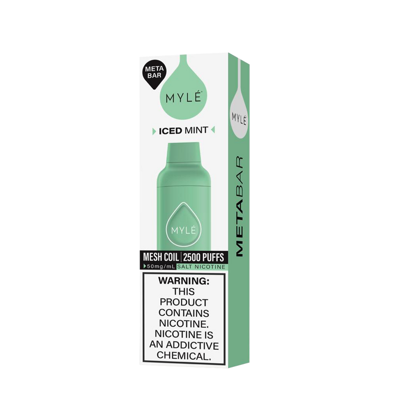 Myle Meta Bar - Iced Mint - 2500 Taffs 5%
