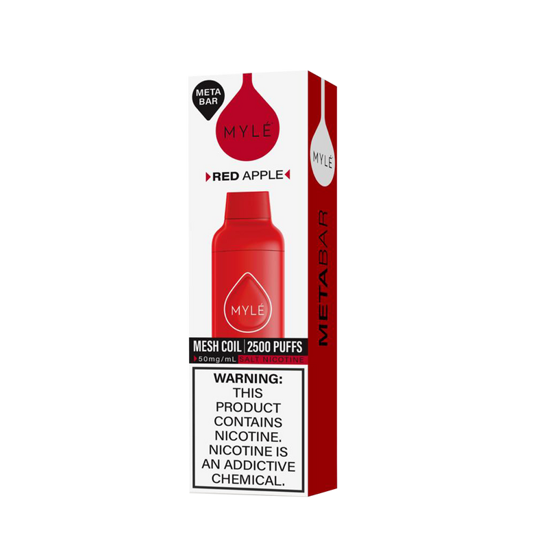 Myle Meta Bar - Red Apple - 2500 Taffs 5%