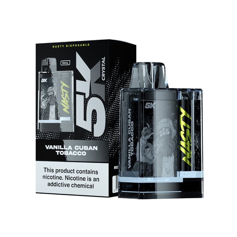 Nasty 5k Crystal - VANILLA CUBAN TOBACCO 5000 puffs 5%