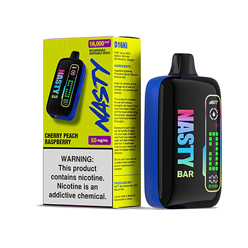 Nasty D16ki - Cherry Peach Raspberry - 16K Taffs 5%