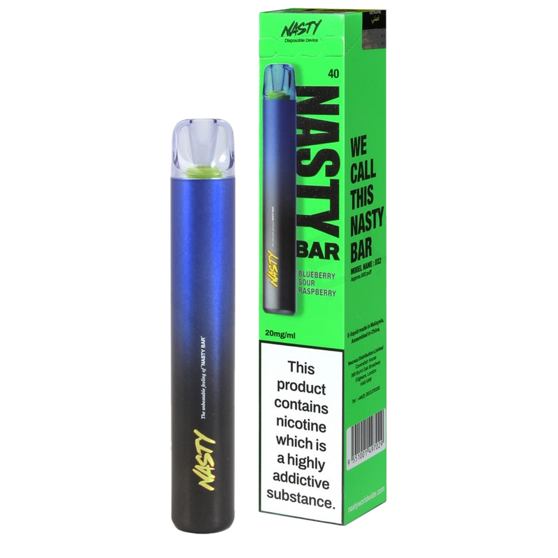 Nasty DX2 - Bluberry Sour Raspberry 600 Taffs - 20mg