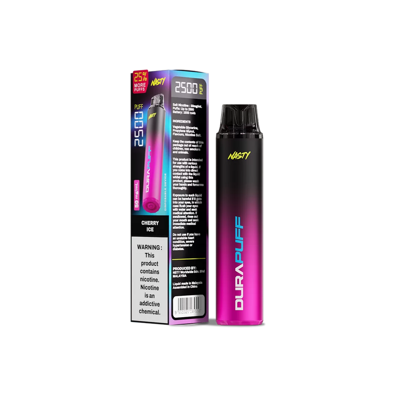 Nasty DuraPuff 2500 Strong - Cherry Ice - 50mg