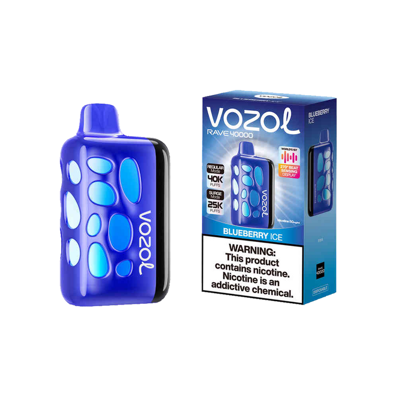 Vozol Rave 40K Puffs - Blueberry Ice - 5%