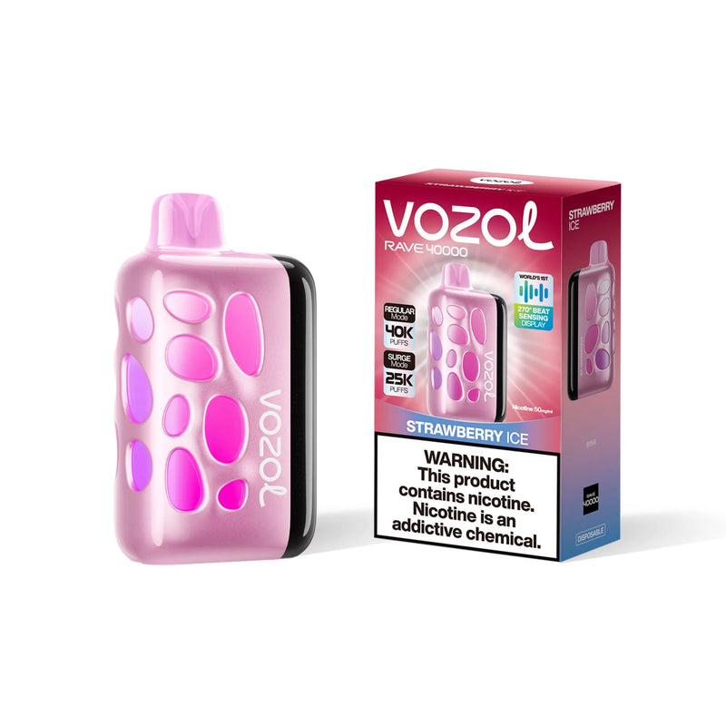 Vozol Rave 40K Puffs - Strawberry Ice - 5%