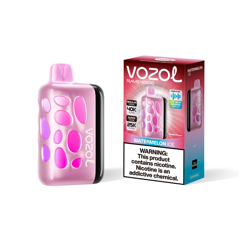 Vozol Rave 40K Puffs - Watermelon Ice - 5%