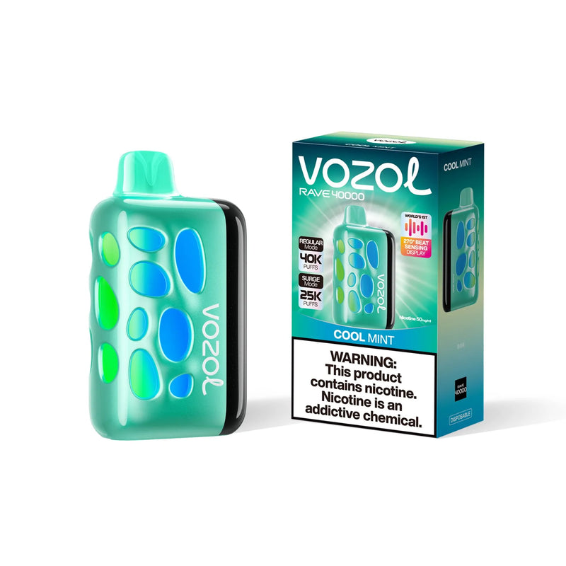 Vozol Rave 40K Puffs - Cool Mint - 5%