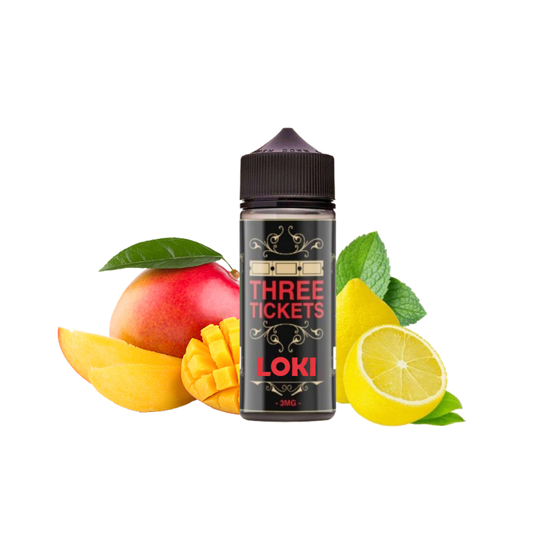 Three tickets Loki Mango Lemon 100ml