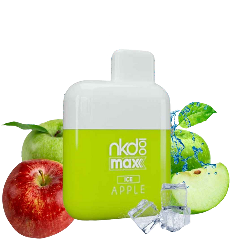 NKD 100 Max 4500 Tafs - Apple Ice - E-cigarette Jettable 5%