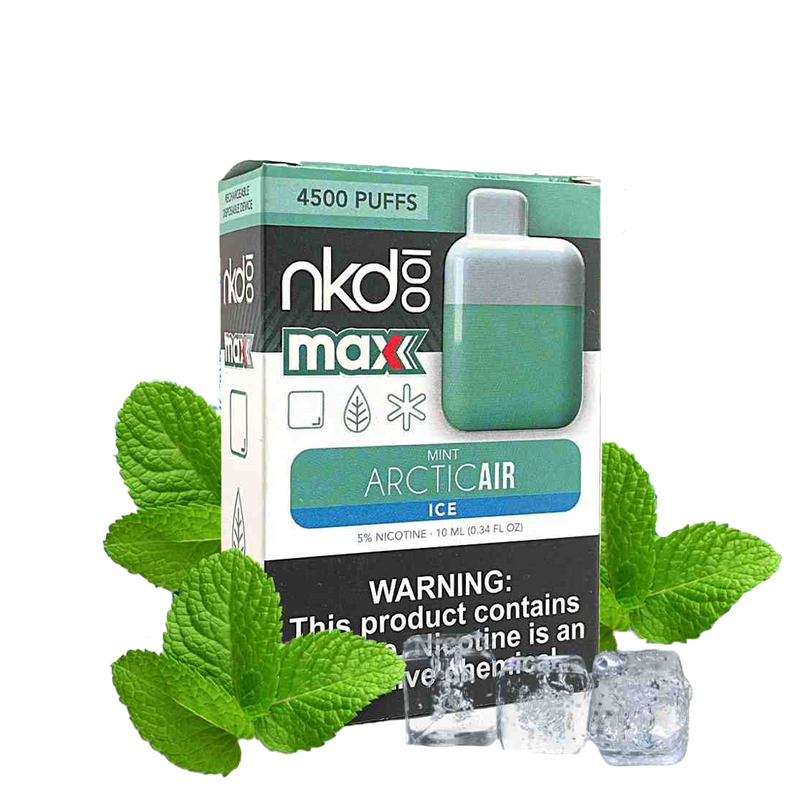 NKD 100 Max 4500 Tafs - ICED MINT ARCTIC AIR - E-cigarette Jetable 5%