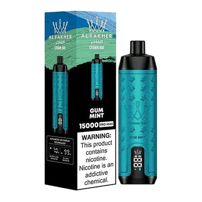 AL Fakher Crown Bar 15000 puffs Pro - Gum Mint - 5mg