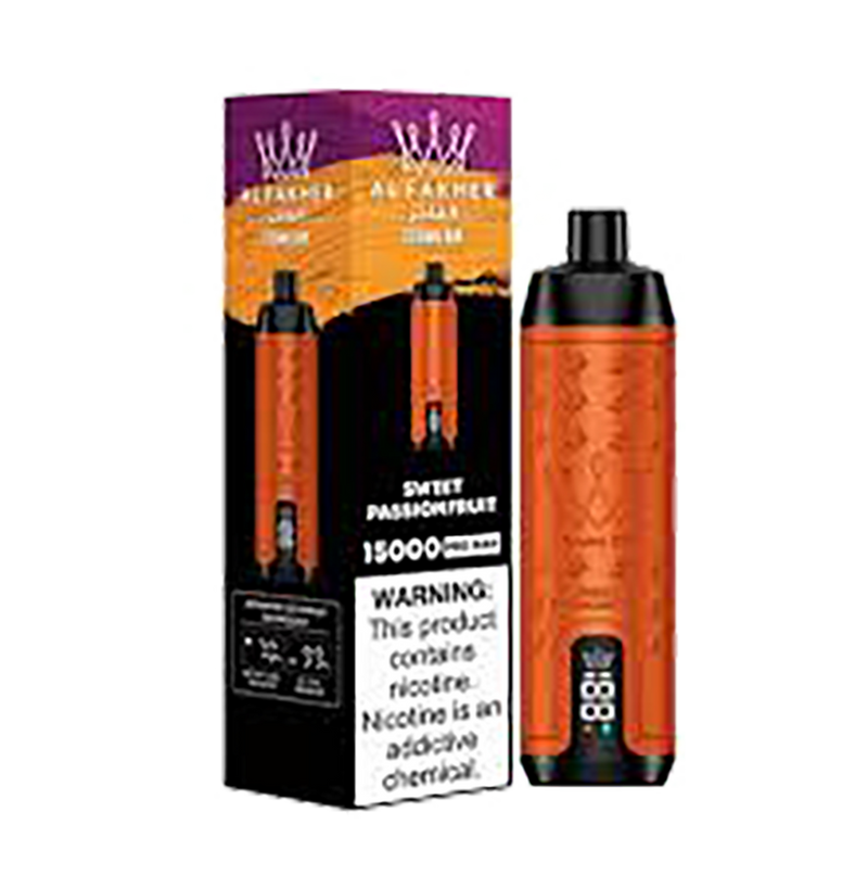 AL Fakher Crown Bar 15000 puffs Pro - Sweet Passionfruit - 5mg - VapeMaroc