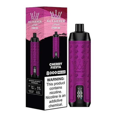 AL Fakher Crown Bar 15000 puffs Pro Max - Cherry Fiesta - 5mg