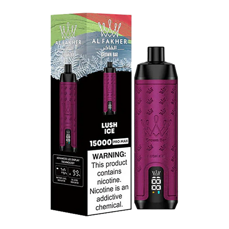AL Fakher Crown Bar 15000 puffs Pro Max - Lush Ice - 5mg - VapeMaroc