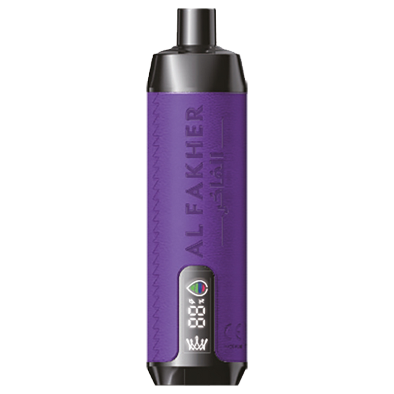 AL Fakher Crown Bar 8000 puffs - Grape mint - 5mg - VapeMaroc