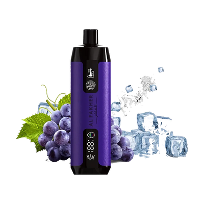 AL Fakher Crown Bar Sound 12000 puffs - Grape Ice - 5mg