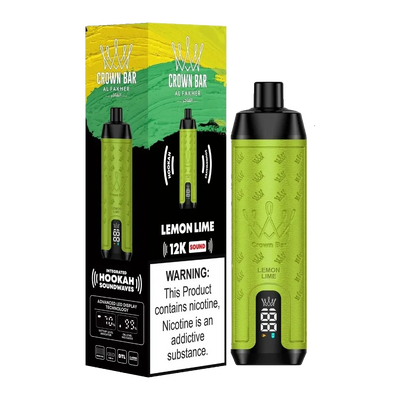 AL Fakher Crown Bar Sound 12000 puffs - Lemon Lime- 5mg