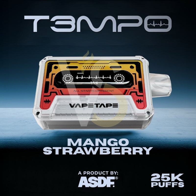 ASDF Tempo - Mango Strawberry - 25k Puffs 5% - VapeMaroc