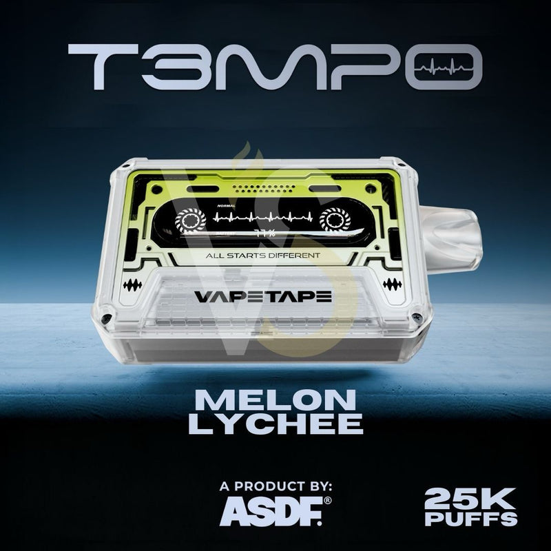 ASDF Tempo - Melon Lychee - 25k Puffs 5% - VapeMaroc