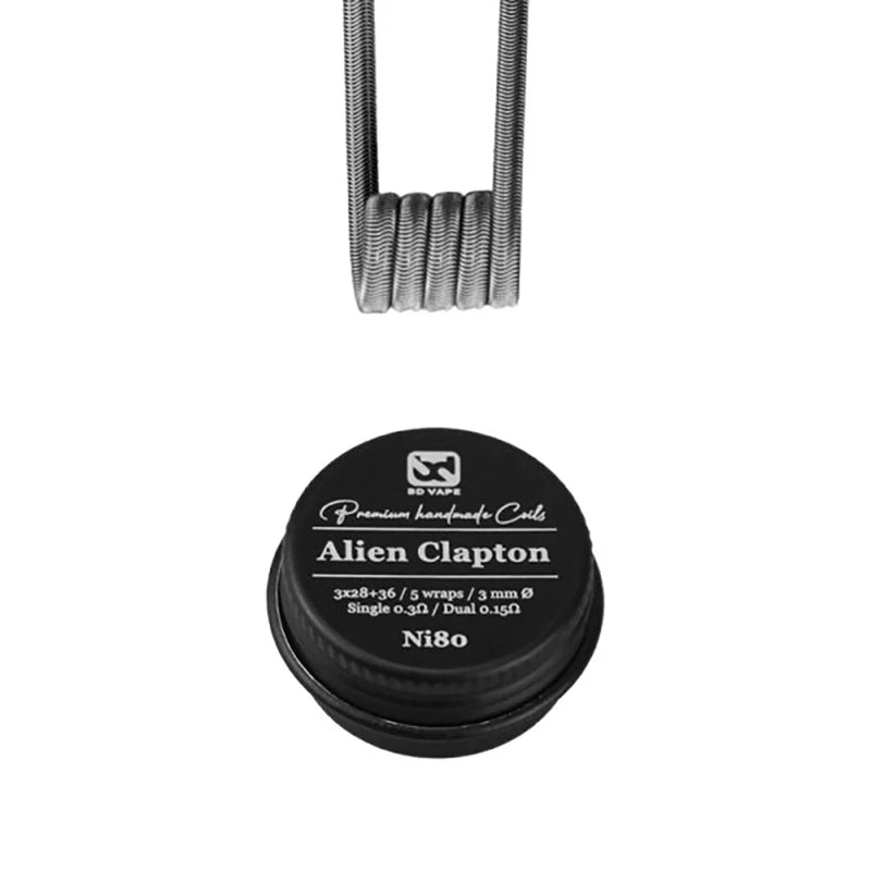 Alien Clapton Ni80 0.3Ω Handmade (2pcs) - BD Vape - VapeMaroc