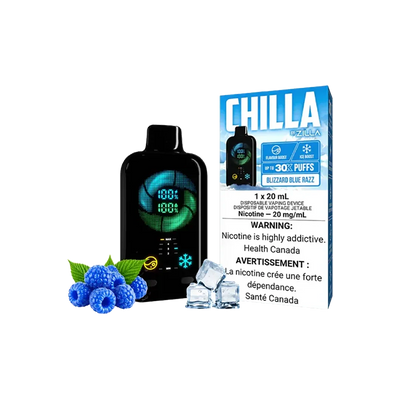 CHILLA by ZILLA 30K - Blizzard Blue Razz - 2%