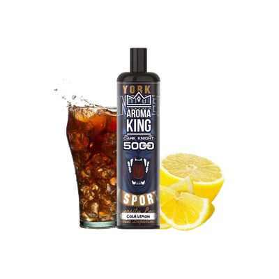 Dark Knight 5000 Puffs Cola Lemon 0mg - Aroma King