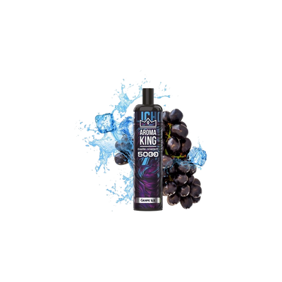 Dark Knight 5000 Puffs Grape Ice 0mg - Aroma King