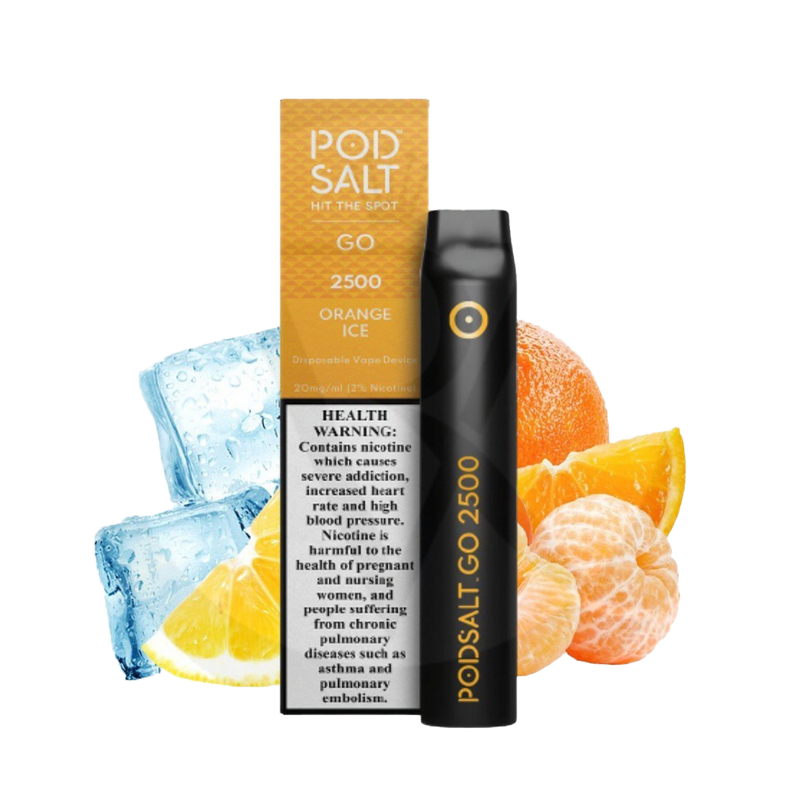 POD Salt 2500 puffs Orange Ice 2%