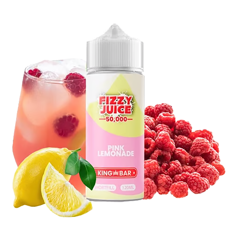 Fizzy Juice King Bar - Pink Lemonade - 120ml