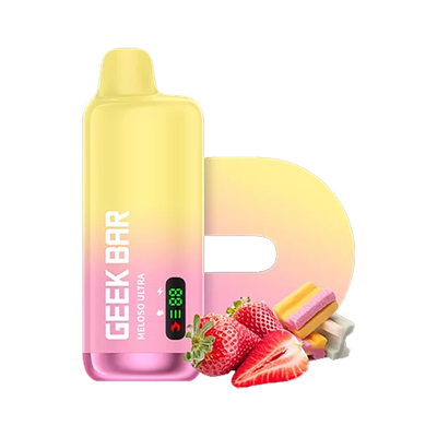 Geek Bar Meloso Ultra 10k puffs - Strawberry Buble Ice - 5%