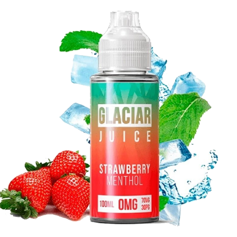 Glaciar juice Strawberry menthol 120ml