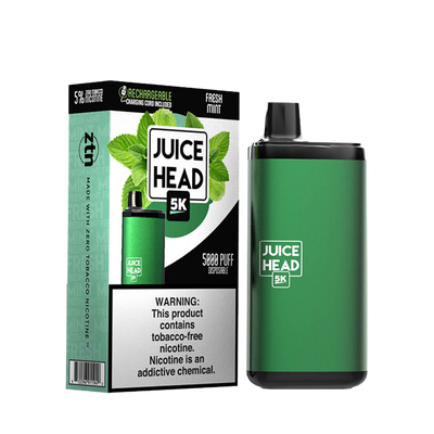 JUICE HEAD BARS FREEZE 5000 Taffs Fresh Mint  E-Cigarette jetable