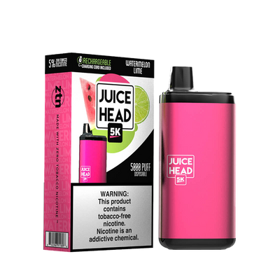 JUICE HEAD BARS FREEZE 5000 Taffs WATERMELON LIME  E-Cigarette Jetable