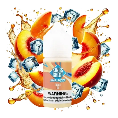 Peach Ice 30 ml Salt E-Liquide by Kings Crest
