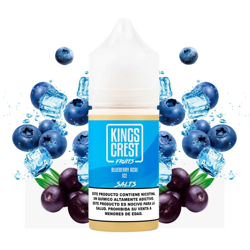 Blueberry Acai Ice  30 ml Salt E-Liquide by Kings Crest - VapeMaroc
