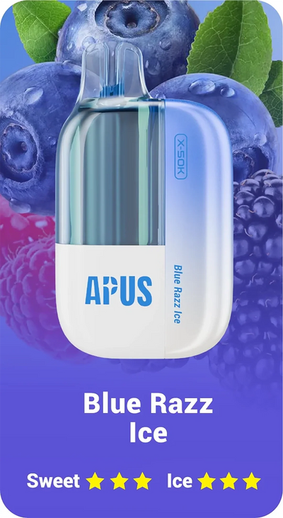 Lost Vape Apus 30k - Blue Razz Ice - 5%