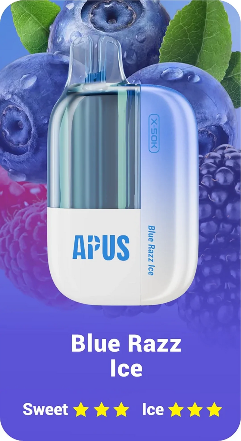 Lost Vape Apus 30k - Blue Razz Ice - 5%