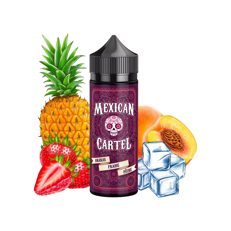 Mexican Cartel Ananas Fraise Pêche 120ml